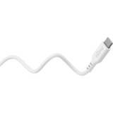 goobay Cavo in silicone USB 2.0 bianco, connettore USB-C > connettore USB-C bianco
