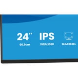 iiyama X2492HSU-B1, Monitor LED Nero (opaco)