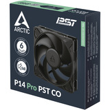 ARCTIC P14 Pro PST CO Case per computer Ventilatore 14 cm Nero 1 pz, Ventola Nero, Ventilatore, 14 cm, 400 Giri/min, 2500 Giri/min, 186 m³/h, Nero