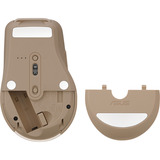 ASUS SmartO MD200 Silent Plus mouse Ufficio Ambidestro RF senza fili + Bluetooth Ottico 4200 DPI beige, Ambidestro, Ottico, RF senza fili + Bluetooth, 4200 DPI, Beige