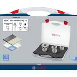 Bosch 2608599037 Kit frese a secco diamantate 5 parti 1 pz. Fresa, Drill bit set Fresa, Pietra, Piastrella, Bosch, Argento, 5 pz