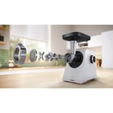 Bosch Serie 4 Tritacarne , MultiPower, 1900 W, Bianco bianco, MultiPower, 1900 W, Bianco, 1300 W, Bianco, 1 m, Acciaio inox, 1900 W, 500 W