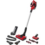 Bosch Serie 8 BBS81PETM aspirapolvere senza filo Rosso Senza sacchetto rosso/Nero, Secco, Filtro igienico, Ciclonico, Pavimento, Tappeto, Superfici rigide, Gradini, Tappezzeria, 76 dB, Senza sacchetto
