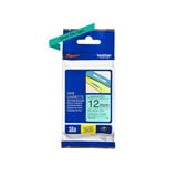 Brother Nastro per etichettatura 12mm, Nastro di scrittura Nero su verde, TZe, Verde, Trasferimento termico, Filippine, 5 anno/i