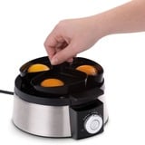 Cloer 6070 Pentolino per uova 7 uovo/uova 435 W Nero, Argento, Cuociuova accaio/Nero, 210 mm, 180 mm, 150 mm, 1,1 kg, 220 - 240 V