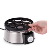 Cloer 6070 Pentolino per uova 7 uovo/uova 435 W Nero, Argento, Cuociuova accaio/Nero, 210 mm, 180 mm, 150 mm, 1,1 kg, 220 - 240 V
