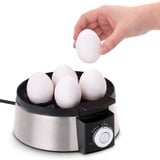 Cloer 6070 Pentolino per uova 7 uovo/uova 435 W Nero, Argento, Cuociuova accaio/Nero, 210 mm, 180 mm, 150 mm, 1,1 kg, 220 - 240 V