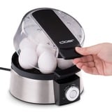 Cloer 6070 Pentolino per uova 7 uovo/uova 435 W Nero, Argento, Cuociuova accaio/Nero, 210 mm, 180 mm, 150 mm, 1,1 kg, 220 - 240 V