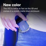 Crucial X10 Portable SSD 4 TB, Disco a stato solido blu