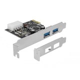 DeLOCK Scheda PCIe x1 a 2x USB 3.2 Gen 1 esterni, Controller USB 