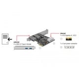 DeLOCK Scheda PCIe x1 a 2x USB 3.2 Gen 1 esterni, Controller USB 