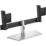 Dell Pro Dual-Monitorstandfuß MDS26, Base per monitor Nero/Argento
