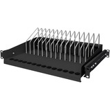 Digitus Mensola estraibile per tablet, portatili, smartphone, Il vano inferiore Nero, portatili, smartphone, Mensola per scaffale, Nero, Acciaio, 50 kg, Cina, 48,3 cm (19")