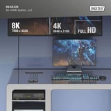 Digitus Splitter HDMI 8K, 1x2 Nero