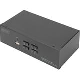 Digitus Switch KVM DisplayPort 4x 1 Nero