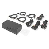 Digitus Switch KVM DisplayPort 4x 1 Nero