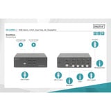 Digitus Switch KVM DisplayPort 4x 1 Nero