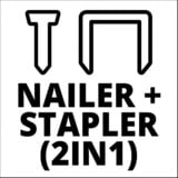 EINHELL Chiodatrice a batteria Power X-Change TE-CN 18 Li - Solo, 18 Volt rosso/Nero