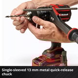 EINHELL TP-CD 18/70 Li-i BL, 4514310, Cordless Nero/Rosso