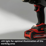 EINHELL Trapano avvitatore a percussione professionale a batteria TP-CD 18/120 Li-i BL - Solo, 18 Volt, Cordless Nero/Rosso