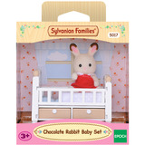 EPOCH Sylvanian Families - Bambino coniglio di cioccolato con culla, Giochi di costruzione 