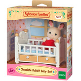 EPOCH Sylvanian Families - Bambino coniglio di cioccolato con culla, Giochi di costruzione 