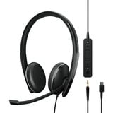 EPOS ADAPT 165T USB-C II Auricolare Cablato A Padiglione Ufficio USB tipo-C Nero, Headset Nero, Cablato, Ufficio, 20 - 20000 Hz, 144 g, Auricolare, Nero