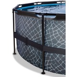 Exit Toys Stone pool ø427x122cm with filter pump - grey Piscina con bordi Piscina rotonda 14758 L Grigio grigio, 14758 L, Piscina con bordi, Bambini e adulti, 7 persona(e), Scala, Impermeabile
