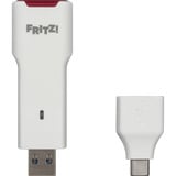 FRITZ! FRITZ!WLAN Stick 6700, Adattatore Wi-Fi bianco/Rosso