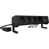ICY BOX IB-TS301-5 hub di interfaccia USB 3.2 Gen 1 (3.1 Gen 1) Type-A 5000 Mbit/s Nero, Ciabatta Nero, USB 3.2 Gen 1 (3.1 Gen 1) Type-A, 3.5mm, USB 3.2 Gen 1 (3.1 Gen 1) Type-A, USB 3.2 Gen 1 (3.1 Gen 1) Type-C, MicroSD (TransFlash), SD, 5000 Mbit/s, Nero, Alluminio, Plastica