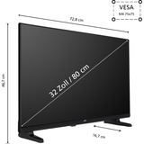 JVC LT-32VF5356, Televisore LED Nero