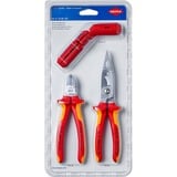 KNIPEX Set di installazione elettrica, 3 pezzi, Set pinze rosso/Giallo