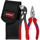 KNIPEX Set mini pinze, in cintura porta attrezzi, Set pinze rosso/Nero