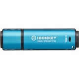 Kingston IronKey Vault Privacy 50 unità flash USB 128 GB USB tipo A 3.2 Gen 1 (3.1 Gen 1) Blu celeste/Nero, 128 GB, USB tipo A, 3.2 Gen 1 (3.1 Gen 1), 250 MB/s, Cuffia, Blu