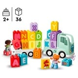 LEGO DUPLO Il camioncino dell’alfabeto, Giochi di costruzione Set da costruzione, 2 anno/i, Plastica, 36 pz, 858 g