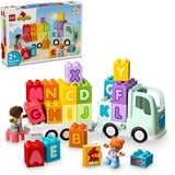 LEGO DUPLO Il camioncino dell’alfabeto, Giochi di costruzione Set da costruzione, 2 anno/i, Plastica, 36 pz, 858 g