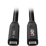 Lindy Cavo ibrido USB 3.2 Gen 1 e DP 1.4 Tipo C, Cavo di prolunga Nero