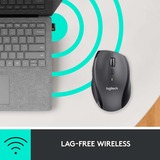 Logitech Customizable M705 mouse Mano destra RF Wireless Ottico 1000 DPI antracite, Mano destra, Ottico, RF Wireless, 1000 DPI, Antracite