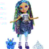 MGA Entertainment Rainbow Shimmers with Slime Fashion Doll - Skyler (blue), Bambola Rainbow High Rainbow Shimmers with Slime Fashion Doll - Skyler (blue), Bambola alla moda, Femmina, 4 anno/i, Bambino/Bambina, 280 mm, Multicolore