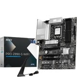 MSI PRO Z890-S WIFI scheda madre Intel Z890 LGA 1851 (Socket V1) ATX Nero/Argento, Intel, LGA 1851 (Socket V1), Intel Core Ultra (Series 2), LGA 1851, 256 GB, DDR5-SDRAM