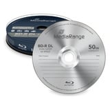 MediaRange MR507 disco vergine Blu-Ray BD-R 50 GB 10 pezzo(i), Dischi Blu-ray BD-R, 50 GB, 120 mm, 405 nm, 6x, Scatola per torte, Vendita al dettaglio