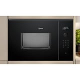 Neff N 50 Nero Solo microonde Da incasso 25 L 900 W, Forno a microonde Da incasso, Solo microonde, 25 L, 900 W, Display incorporato, LED