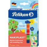 Pelikan 622712 composto per ceramica e modellazione Argilla da modellazione 125 g Multicolore 1 pz Argilla da modellazione, Multicolore, Bambino, 7 pz, 7 colori, 125 g