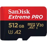 SanDisk Extreme PRO 512 GB MicroSDXC UHS-I Classe 10 512 GB, MicroSDXC, Classe 10, UHS-I, 200 MB/s, 140 MB/s
