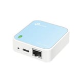 TP-Link TL-WR802N router wireless Fast Ethernet Banda singola (2.4 GHz) Blu, Bianco Wi-Fi 4 (802.11n), Banda singola (2.4 GHz), Collegamento ethernet LAN, Blu, Bianco, Router portatile