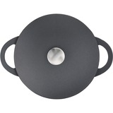 Tefal Trattoria E2187234 padella Rotondo Nero Nero, Rotondo, Nero, Alluminio, Titanium Extra, Rimovibile, Ceramica, Gas, Alogena, Induzione