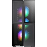 Thermaltake Versa T26 TG ARGB Midi Tower Nero, Chassis Tower Nero, Midi Tower, PC, Nero, ATX, EATX, micro ATX, Mini-ITX, SPCC, Giocare
