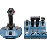 Thrustmaster TCA CAPTAIN PACK AIRBUS EDITION PC Joystick +Double manette des gaz Réplique A3 Nero, Blu USB Simulazione di Volo, set Blu-grigio/Nero, Simulazione di Volo, PC, Cablato, USB, Nero, Blu, Cavo