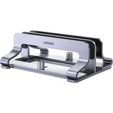 UGREEN 60643 supporto per laptop Supporto per computer portatile Grigio 43,9 cm (17.3"), Stand Nero, Supporto per computer portatile, Grigio, Alluminio, Silicone, 43,9 cm (17.3"), 150 mm, 104 mm
