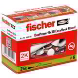 fischer EasyHook Rotondo DuoPower 6x30, Tassello bianco